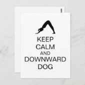 Ruhe und Abwärts behaltend Hund Postkarte (Vorne/Hinten)