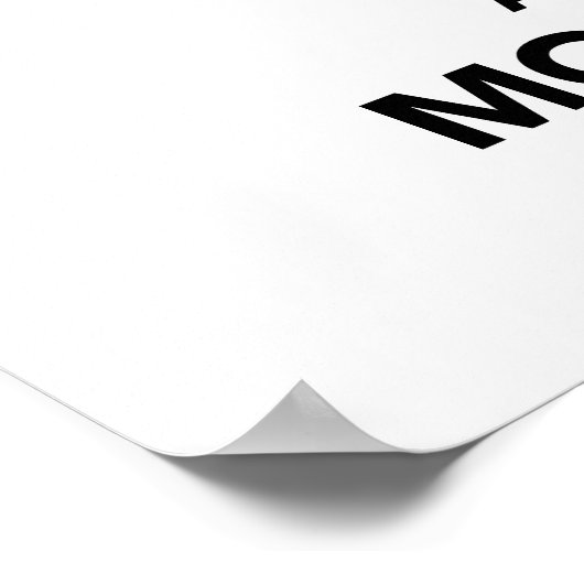 Ruhe und Affe behalten Poster (Ecke)