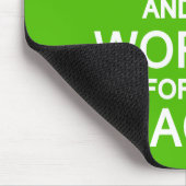 Ruhe und Arbeit für Friedensmousepad behalten Mousepad (Ecke)