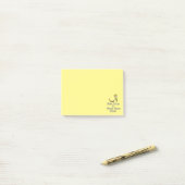 Ruhe und Arbeit von Zuhause behalten Post-it Klebezettel (Auf Schreibtisch)