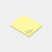 Ruhe und Arbeit von Zuhause behalten Post-it Klebezettel (angewinkelt)