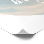 Ruhe und Atmen behalten Poster (Ecke)