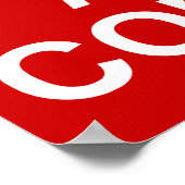 Ruhe und Auto korrektes Poster behalten (Ecke)