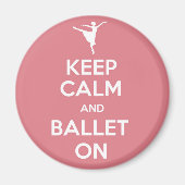 Ruhe und Ballett behalten Magnet (Vorne)
