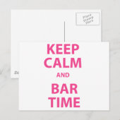 Ruhe und Bar behalten Postkarte (Vorne/Hinten)