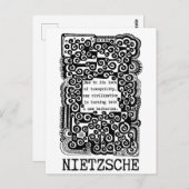 RUHE und Barbarei von Nietzsche Postkarte (Vorne/Hinten)