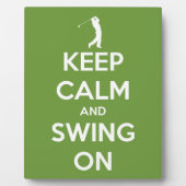 Ruhe und Bewegung auf Grün behalten Fotoplatte (Vorderseite)