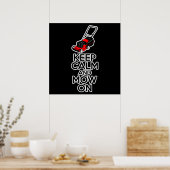 Ruhe und Bewegung behalten Poster (Küche)