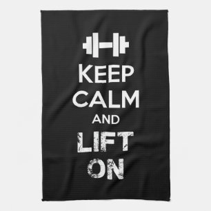 Ruhe und Bewegung behalten - Workout Motivierend Handtuch