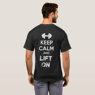 Ruhe und Bewegung behalten - Workout Motivierend T-Shirt