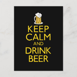 Ruhe und Bier behalten Postkarte