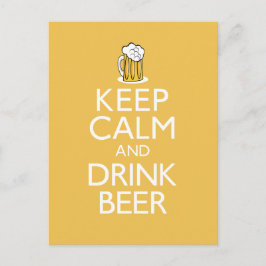 Ruhe und Bier behalten Postkarte