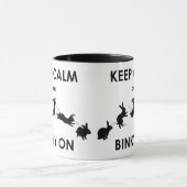 Ruhe und Binky auf Tasse behalten (Zentrum)