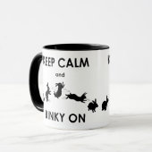 Ruhe und Binky auf Tasse behalten (Vorderseite Links)