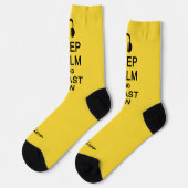 Ruhe und Blast auf individuelle Name und Farbe beh Socken (Linkes Detail)