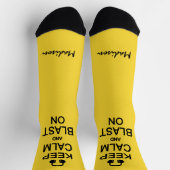 Ruhe und Blast auf individuelle Name und Farbe beh Socken (Oben)