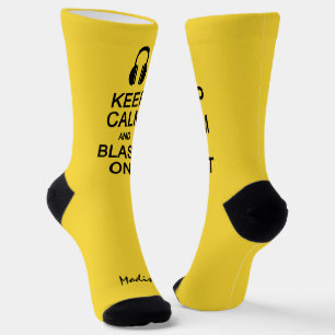 Ruhe und Blast auf individuelle Name und Farbe beh Socken