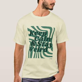 "Ruhe und Bleibe komisch Behalten - Retro Fun Desi T-Shirt