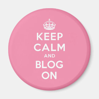 Ruhe und Blog On behalten Magnet