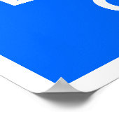 Ruhe und Blog On behalten Poster (Ecke)