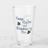 Ruhe und Blueberry behalten Glas (Rückseite)