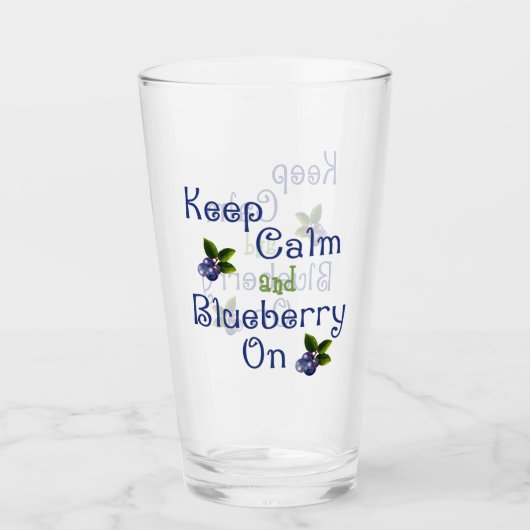 Ruhe und Blueberry behalten Glas (Vorderseite)