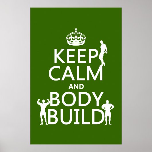 Ruhe und Body-Build behalten Poster (Vorne)