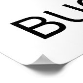 Ruhe und Bug behalten Poster (Ecke)