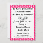 Ruhe und Bunco behalten Einladung (Rückseite)