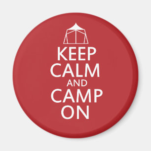 Ruhe und Camp behalten Magnet