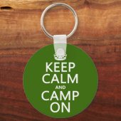 Ruhe und Camp behalten Schlüsselanhänger (Vorderseite)