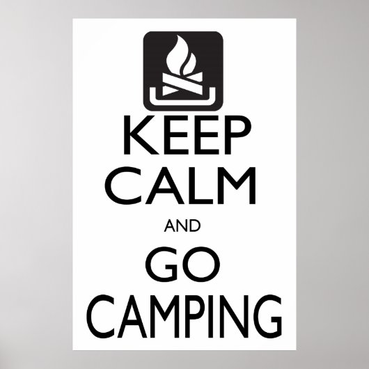Ruhe und Camping behalten Poster (Vorne)