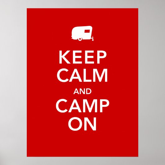 Ruhe und Campingplatz behalten - RV Glamping Poste Poster (Vorne)