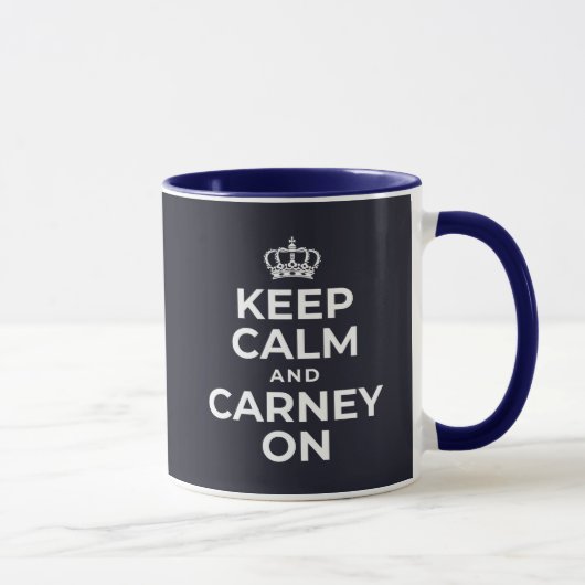 Ruhe und Carney behalten Tasse (Rechts)