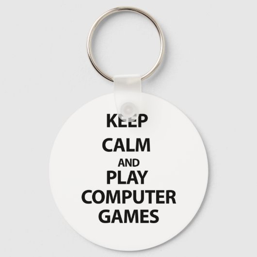 Ruhe und Computerspiele behalten Schlüsselanhänger (Vorderseite)