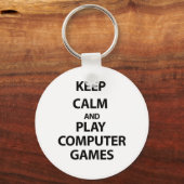 Ruhe und Computerspiele behalten Schlüsselanhänger (Vorderseite)