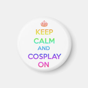 Ruhe und Cosplay behalten Magnet