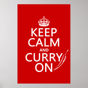 Ruhe und Curry behalt on Poster