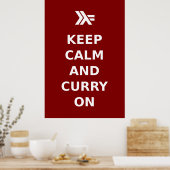 Ruhe und Curry behalt on Poster (Küche)