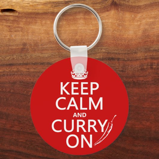 Ruhe und Curry behalt on Schlüsselanhänger (Vorderseite)