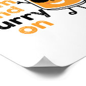 Ruhe und Curry in der Kräuterpuppe behalten Poster (Ecke)