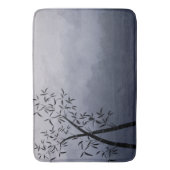 Ruhe und Dramatischer Bambus und Aussicht auf die Badematte (Vorderseite Vertikal)