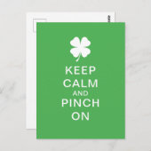 Ruhe und Druck auf Personalisiert behalten Postkarte (Vorne/Hinten)