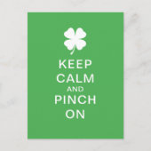 Ruhe und Druck auf Personalisiert behalten Postkarte (Vorderseite)