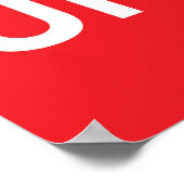 Ruhe und Einrad behalten Poster (Ecke)