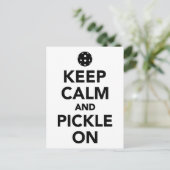 Ruhe und Entspannung am Pickleball behalten Postkarte (Stehend Vorderseite)