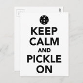 Ruhe und Entspannung am Pickleball behalten Postkarte (Vorne/Hinten)