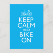 Ruhe und Fahrrad behalten Postkarte (Vorderseite)