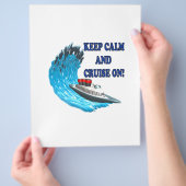 Ruhe und Fahrzeit behalten Flyer (Hand)