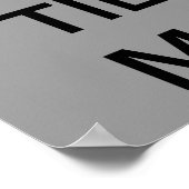 Ruhe und Fake behalten, bis du es schaffst Poster (Ecke)